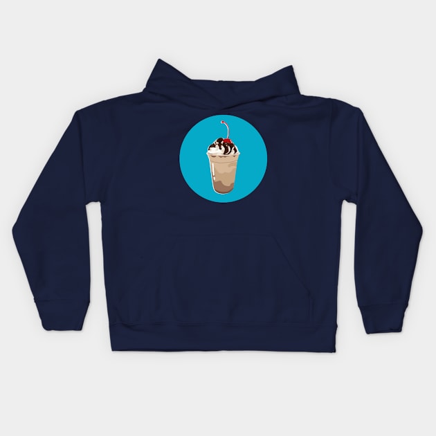 The Food - Frappe/Coffee Kids Hoodie by theladyernestember